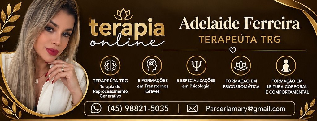 Terapia Online — Adelaide Ferreira, Terapeuta TRG. WhatsApp (45) 98821-5035